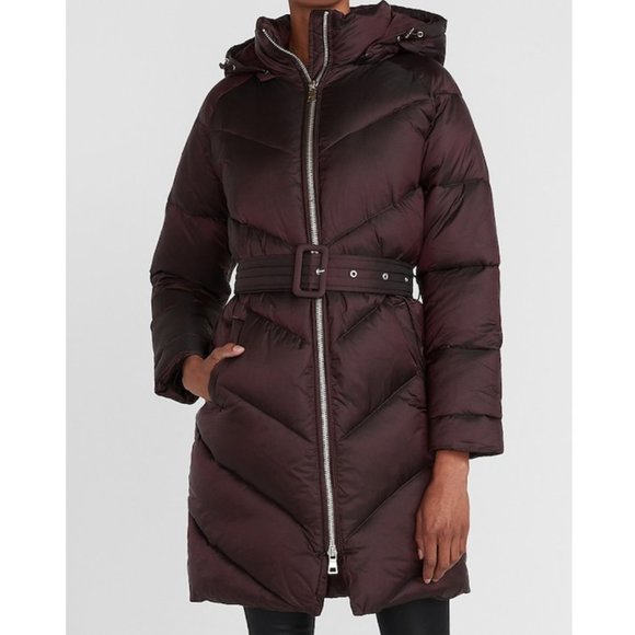 Belted Puffer Coat